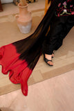 Black Embroidered Lawn 2 Piece Suit For Women
