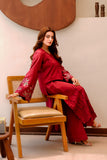 Maroon Embroidered Lawn 2 Piece Suit For Women
