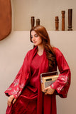 Maroon Embroidered Lawn 2 Piece Suit For Women