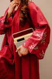 Maroon Embroidered Lawn 2 Piece Suit For Women