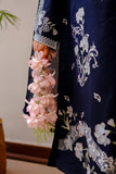 Navy Blue Embroidered Lawn 2 Piece Suit For Women