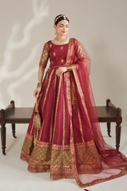Radish Maroon Royal Block-Printed Lehnga Choli For Women