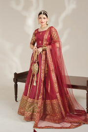 Radish Maroon Royal Block-Printed Lehnga Choli For Women