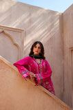 Pink Embroidered Lawn 3 Piece Suit For Women