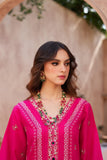 Pink Embroidered Lawn 3 Piece Suit For Women
