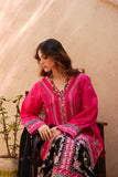 Pink Embroidered Lawn 3 Piece Suit For Women