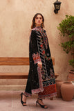 Luxury Black Embroidered Lawn 3 Piece Suit For Women