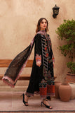 Luxury Black Embroidered Lawn 3 Piece Suit For Women