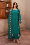 Sea Green Embroidered Lawn 3 Piece Suit For Women