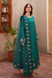 Sea Green Embroidered Lawn 3 Piece Suit For Women