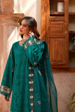 Sea Green Embroidered Lawn 3 Piece Suit For Women