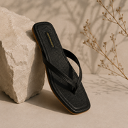 Midnight Coast Black Faux Leather For Women