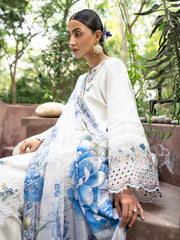 Mishaal – Luxury 3-Piece Embroidered Lawn Suit For Women