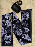 Monochrome Floral Swiss Lawn Printed Odhni