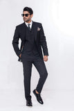 Black Color Three-Piece Suits/Coat Pant For Men
