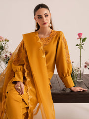 Ochre – Mustard Rawsilk Day Elegance For Women