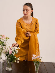 Ochre – Mustard Rawsilk Day Elegance For Women