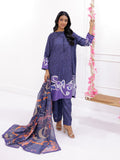 Swiss Lawn 3-Piece Stitch Khushi Ensemble with Polyester Silk Dupatta For Women