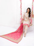 Noor 3-Piece Stitch Swiss Lawn Ensemble with Polyester Silk Dupatta For Women