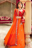 Gulaal Red & Orange Chiffon Lehenga Choli with Net Dupatta For Women