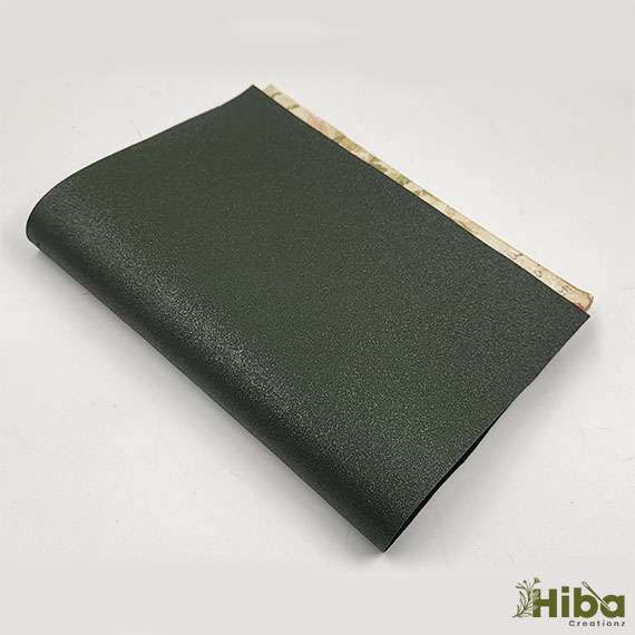 Verdant Elegance Glossy Faux Leather Journal Collection in Green