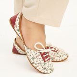 Paradise Doodles Playful Lace-Up Khussa For Women