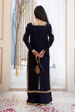 Black Luxury Tussle Silk Shirt & Sharara with Dupatta For Women