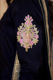 Black Luxury Tussle Silk Shirt & Sharara with Dupatta For Women