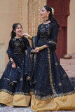 Sitara Black Embroidered Lehenga Choli For Mother & Daughter