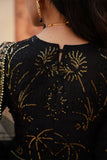 Sitara Black Chiffon Lehenga Choli with Sitari Net Dupatta For Women