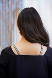 Black Luxury Tussle Silk Shirt & Sharara with Dupatta For Women
