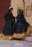Sitara Black Embroidered Lehenga Choli For Mother & Daughter