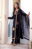 Black Luxury Tussle Silk Shirt & Sharara with Dupatta For Women