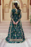 Gul Forest Green Luxury Silk Maxi with Gown & Dupatta For Women