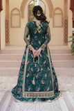 Gul Forest Green Luxury Silk Maxi with Gown & Dupatta For Women