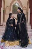 Sitara Black Embroidered Lehenga Choli For Mother & Daughter