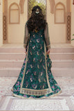 Gul Forest Green Luxury Silk Maxi with Gown & Dupatta For Women
