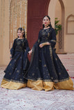 Sitara Black Embroidered Lehenga Choli For Mother & Daughter