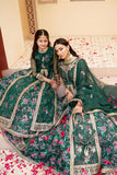 Gul Forest Green Embroidered Maxi with Gown For Mother & Daughter