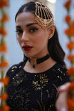 Sitara Black Chiffon Lehenga Choli with Sitari Net Dupatta For Women