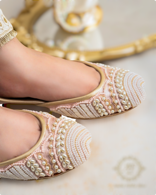 Opulent Elegance: Heavily Adorned in Pearls and Resham For Women