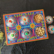 Purple Wooden Multi Purposes Truck-Art Tray