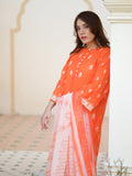 Rang Orange 3-Piece Stitch Ensemble with Swiss Lawn Fabric For Women