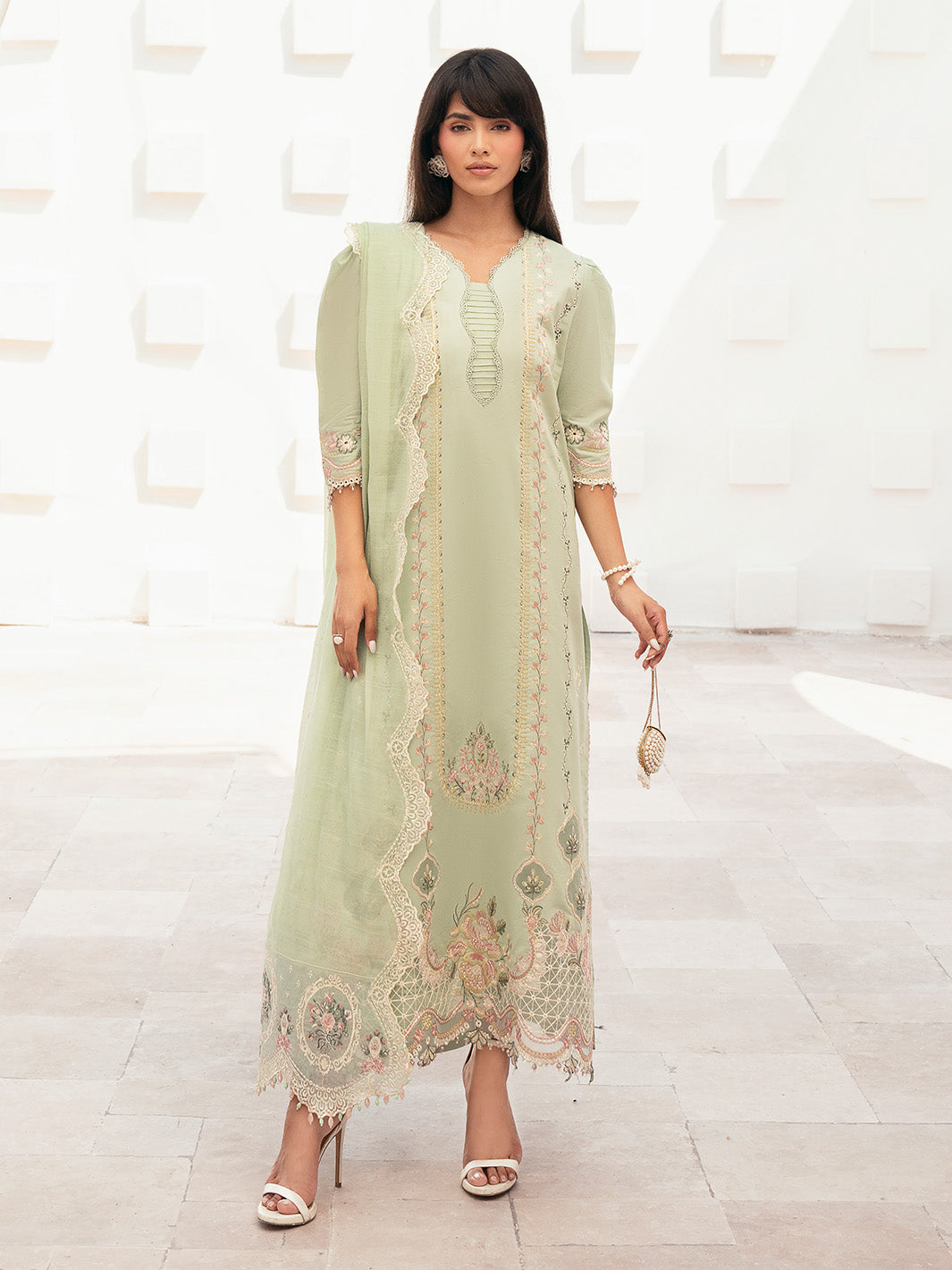 Raniya Embroidered Lawn 3-Piece Suit For Women