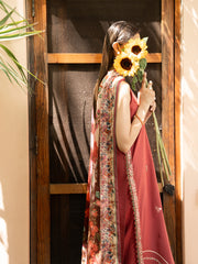Rimsha – 3-Piece Embroidered Lawn Suit For Women