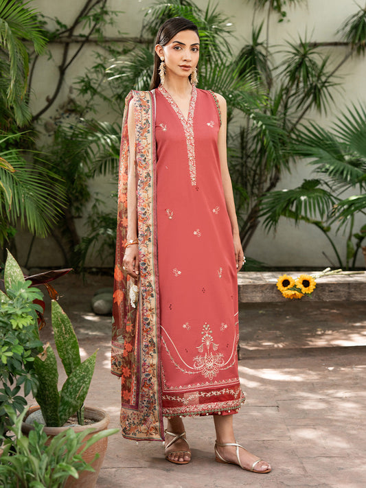 Rimsha – 3-Piece Embroidered Lawn Suit For Women