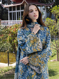 Rosy – Soft Pink Floral 3-Piece Unstitched Lawn Suit For Women