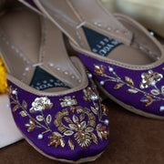 Royal Plum Khussas – Elegant & Luxurious Festive Footwear For Women
