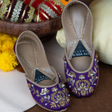 Royal Plum Khussas – Elegant & Luxurious Festive Footwear For Women