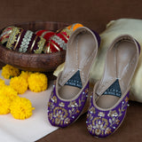 Royal Plum Khussas – Elegant & Luxurious Festive Footwear For Women